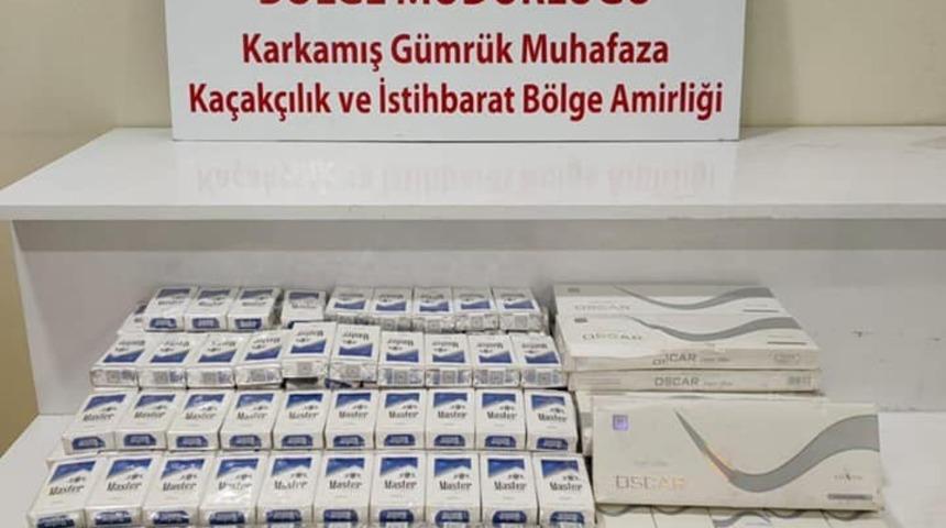 Karkamış’ta 2 bin 150 paket kaçak sigara yakalandı