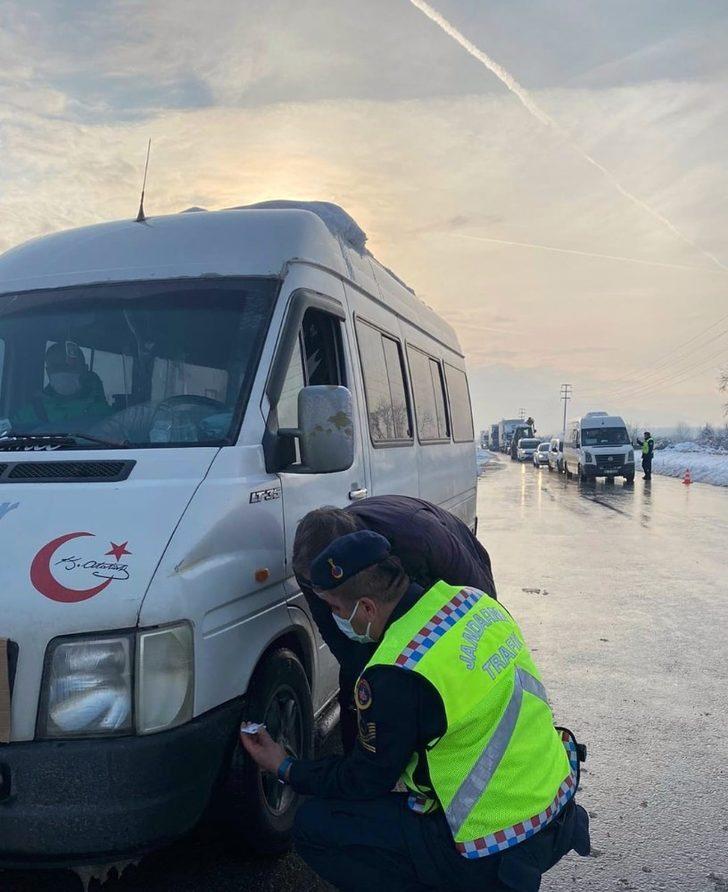 Jandarmadan ’kış lastiği’ denetimi G3