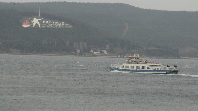 Çanakkale’de ada seferlerine fırtına engeli