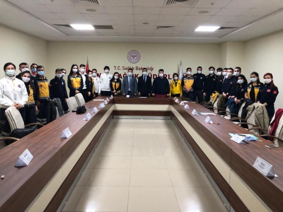 Yeni atanan 112 personeli eğitimden ge&ccedil;ti