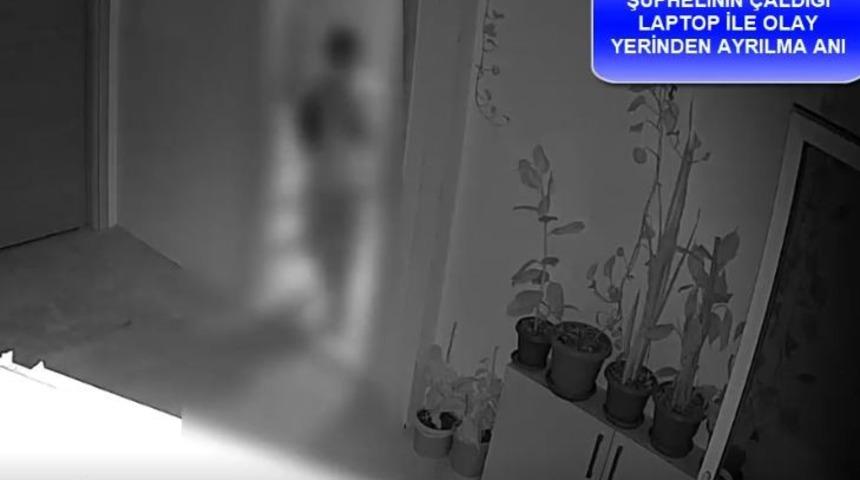 &Ouml;ğrenci yurdundan hırsızlık anları g&uuml;venlik kameralarında