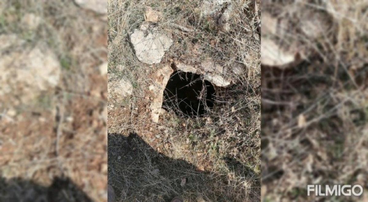 Ter&ouml;ristlerce toprağa gizlenen EYP yapımında kullanılan oksijen t&uuml;p&uuml; ele ge&ccedil;irildi