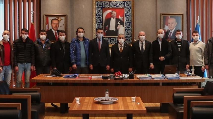 Başkan, iş&ccedil;ilere başarılar diledi