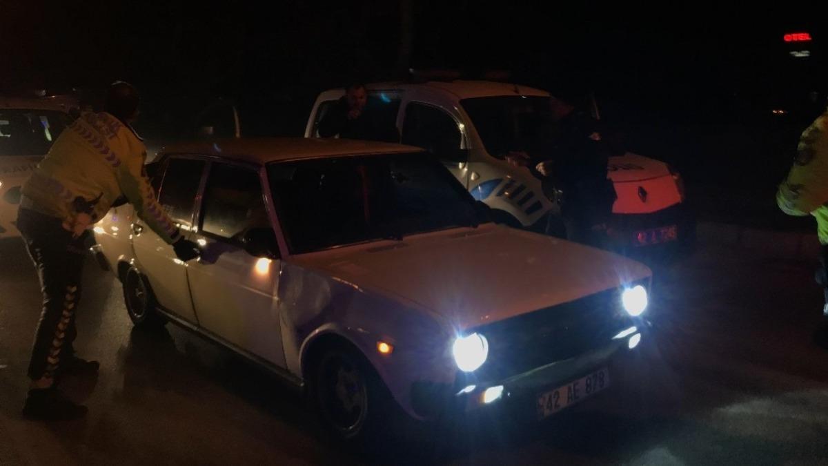 Konya&rsquo;da alkoll&uuml; s&uuml;r&uuml;c&uuml; kovalamaca sonucu yakalandı