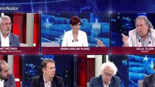 Canlı yayında Mehmet Metiner ile Celal Ülgen'in 'parmak sallama' tartışması
