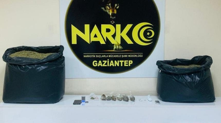 Gaziantep&rsquo;te 61,5 kilo uyuşturucu ele ge&ccedil;irildi