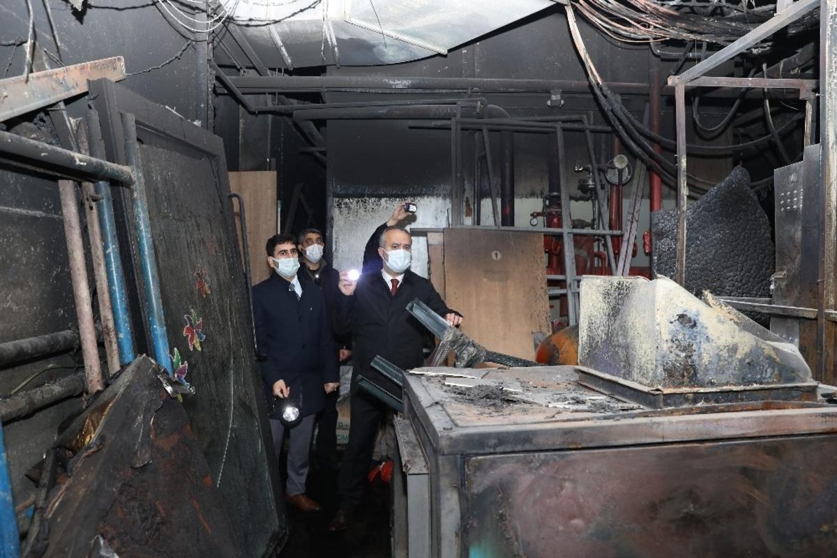 Bursa&rsquo;da yangın mağduru esnafın yaraları sarıldı