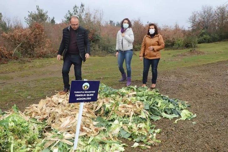 Bitkisel atıklar yaban hayvanlarına yem oldu G5