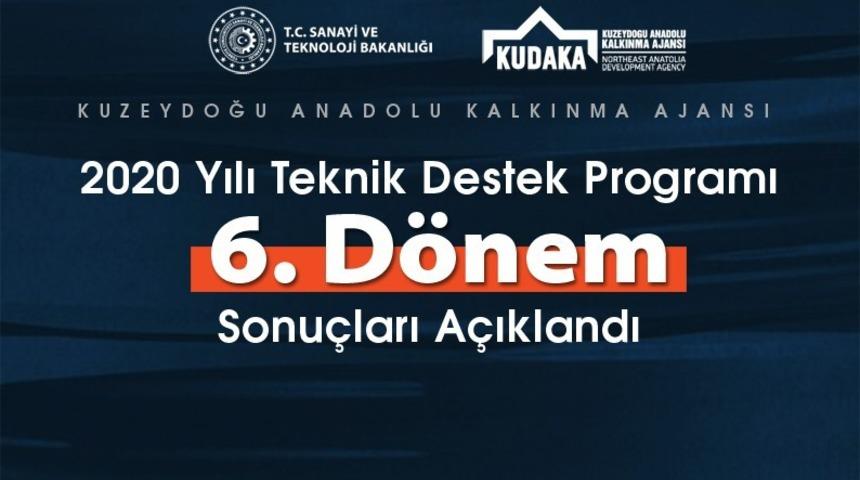 2020 yılı teknik destek programı 6. d&ouml;nem sonu&ccedil;ları a&ccedil;ıklandı