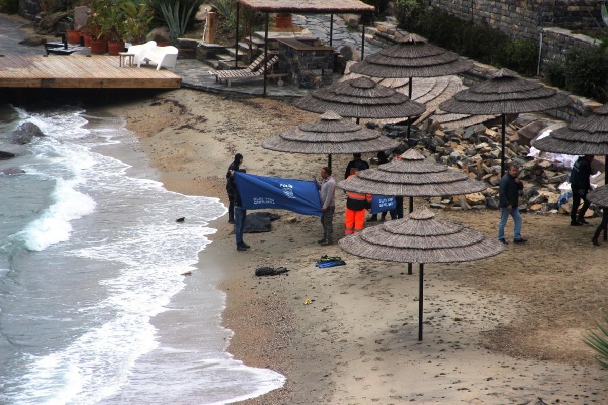 Dat&ccedil;a&rsquo;da battı, 46 kilometre s&uuml;r&uuml;klendi, Bodrum&rsquo;da sahile cesedi vurdu