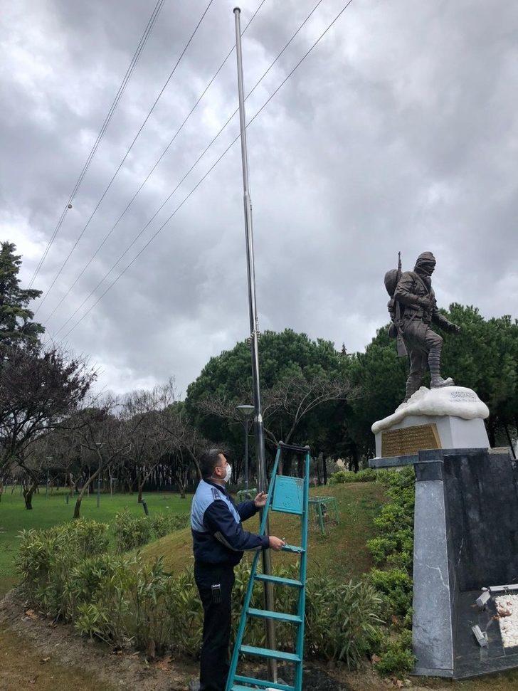 Manisa Büyükşehir Belediyesinden bayrak hassasiyeti G4