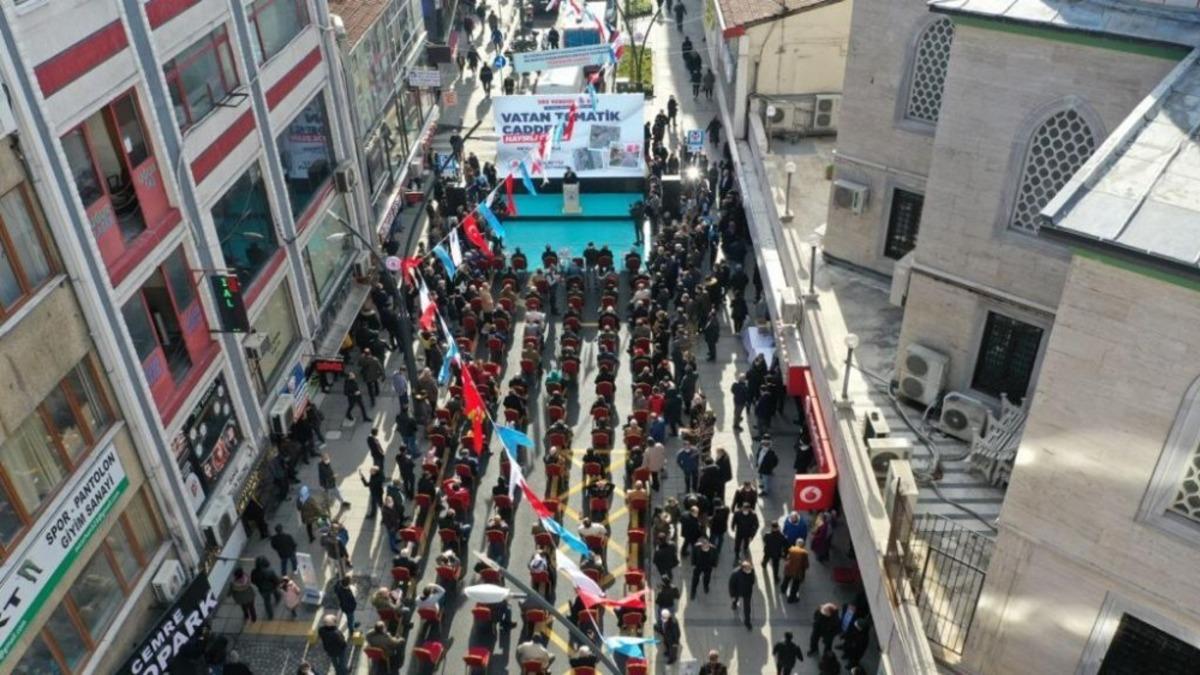 Kağıthane&rsquo;nin 3. tematik caddesi &rsquo;Vatan&rsquo; a&ccedil;ıldı