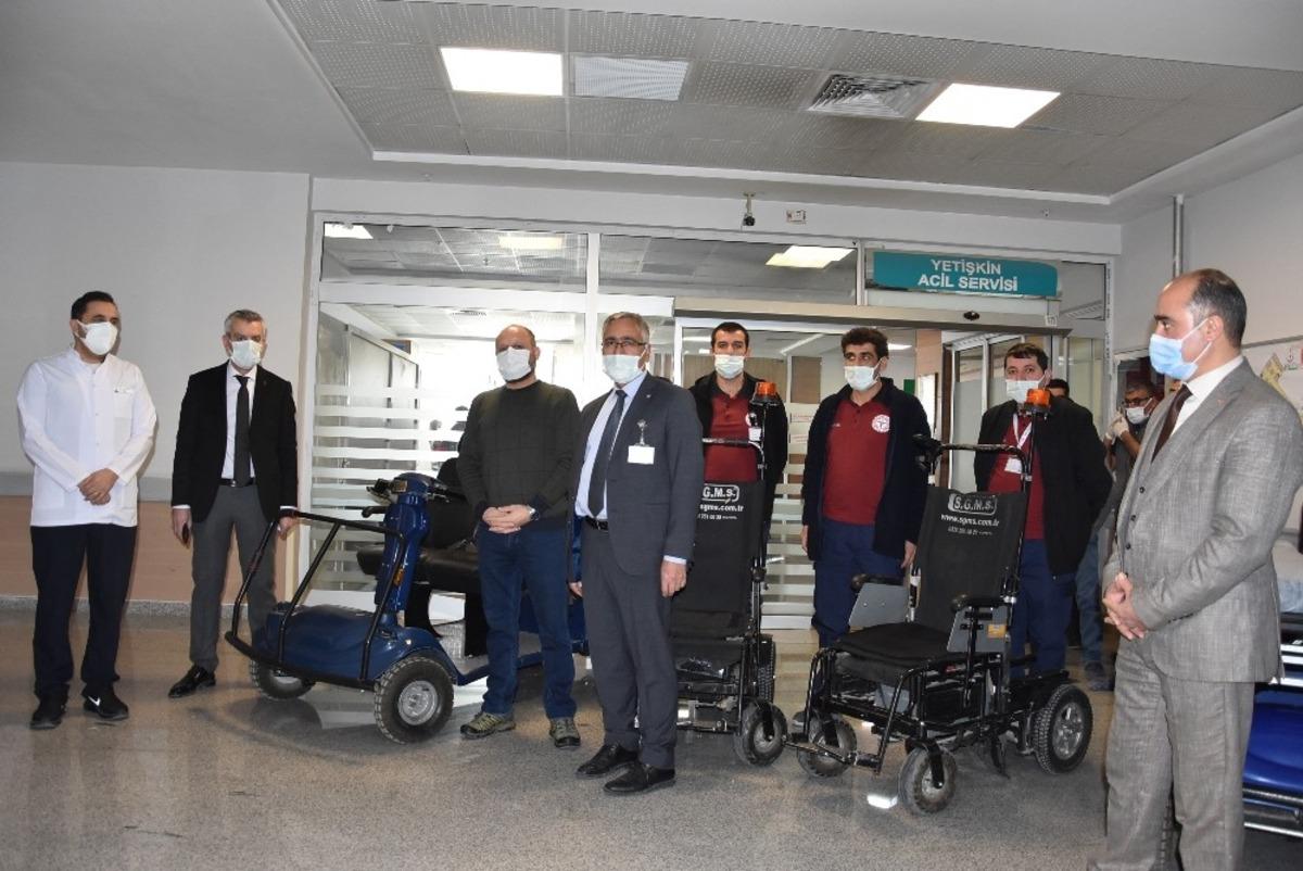 Van Eğitim ve Araştırma Hastanesinde ak&uuml;l&uuml; sedye, transfer aracı ve sandalye d&ouml;nemi