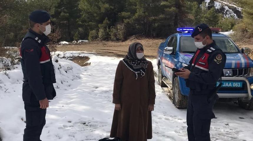 Kayıp kadın ormanlık alanda bulundu