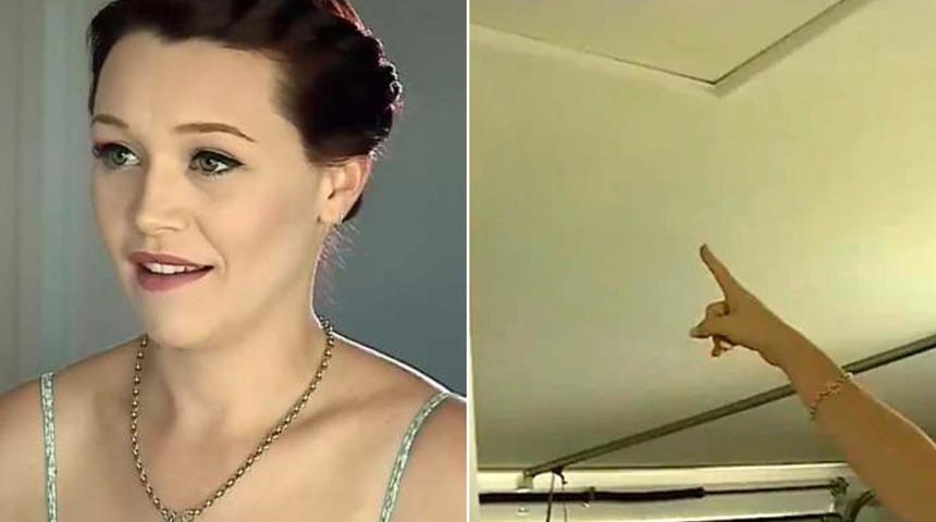 Evdeki eşyaların hareket ettiğinden ş&uuml;phelenen kadın, ger&ccedil;eği tavan arasında buldu