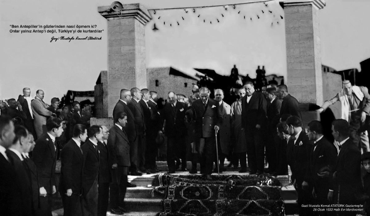 Atat&uuml;rk&rsquo;&uuml;n Gaziantep&rsquo;e gelişinin 88&rsquo;inci yıl d&ouml;n&uuml;m&uuml;