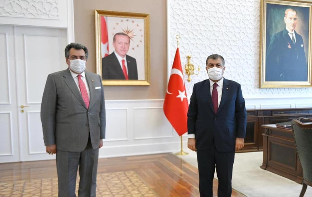 Başkan Kale&rsquo;den Sağlık Bakanı Koca&rsquo;ya ziyaret