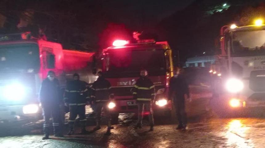 Giresun'da korkutan yangın! Uykuda yakalandı