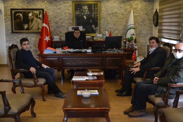 İHA Erzurum Bölge Müdürü Türkez, Belediye Başkanı Demir’i ziyaret etti