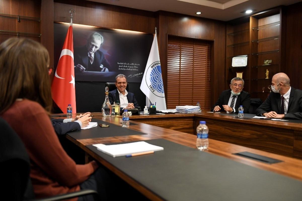 Başkan Se&ccedil;er; AFD, AB Delegasyonu ve İller Bankası yetkilileri ile bir araya geldi