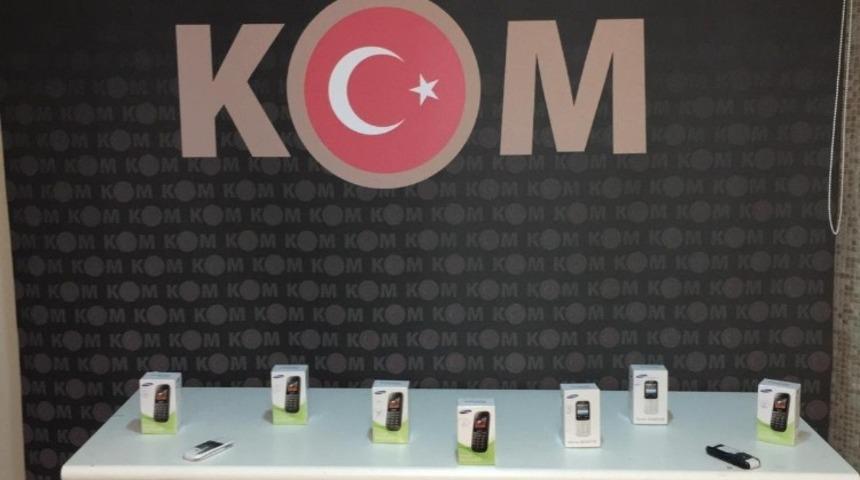 Kırıkkale&rsquo;de g&uuml;mr&uuml;k ka&ccedil;ağı cep telefonları ele ge&ccedil;irildi