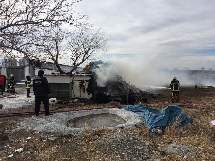 Alev alan saman balyaları ekipleri harekete geçirdi G4