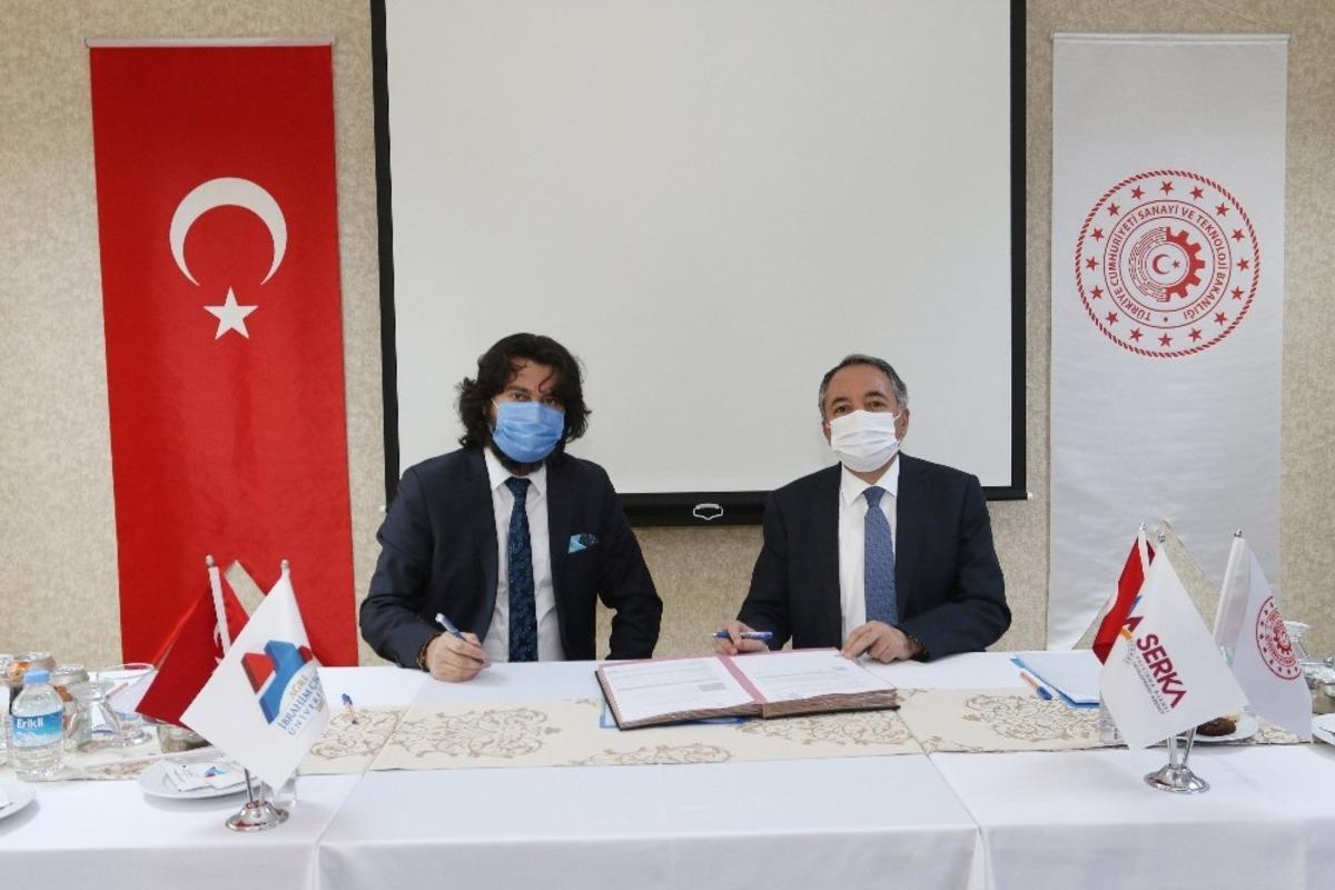 Aİ&Ccedil;&Uuml; Rekt&ouml;r&uuml; Prof. Dr. Karabulut ile SERKA Genel Sekreteri Dr. Taşdemir protokol imzaladı