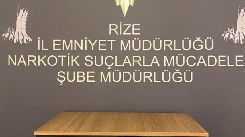 Rize&rsquo;de uyuşturucu operasyonu