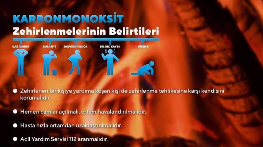Karbonmonoksit zehirlenmelerine dikkat