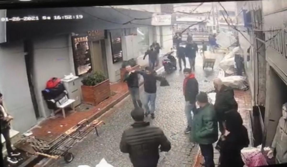 (&Ouml;zel) Hırsıza esnaf dayağı