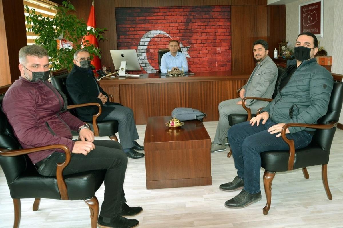 Prof. Dr. Doğan&rsquo;dan Kaymakam Mutlu&rsquo;ya ziyaret
