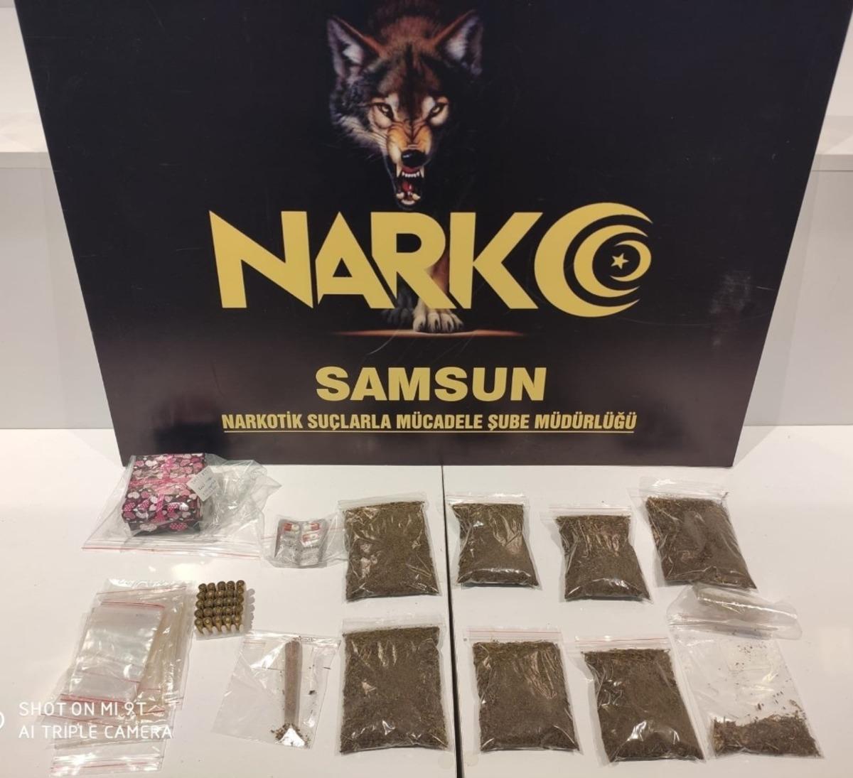 Samsun&rsquo;da 2 kişiye uyuşturucu ticaretinden g&ouml;zaltı