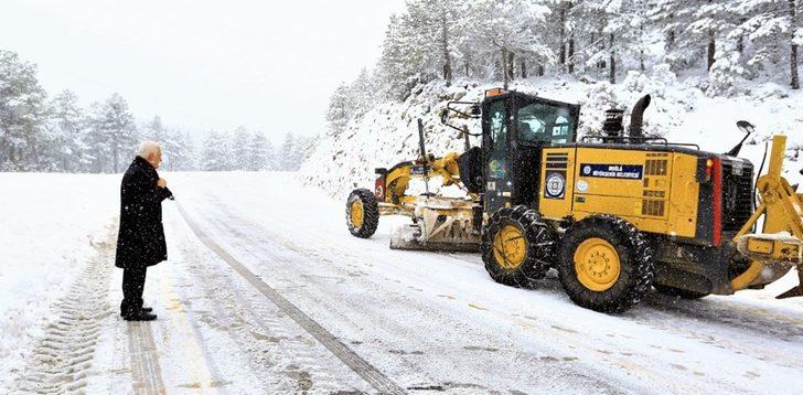 Başkan Gürün kar küreme çalışmalarını inceledi G1