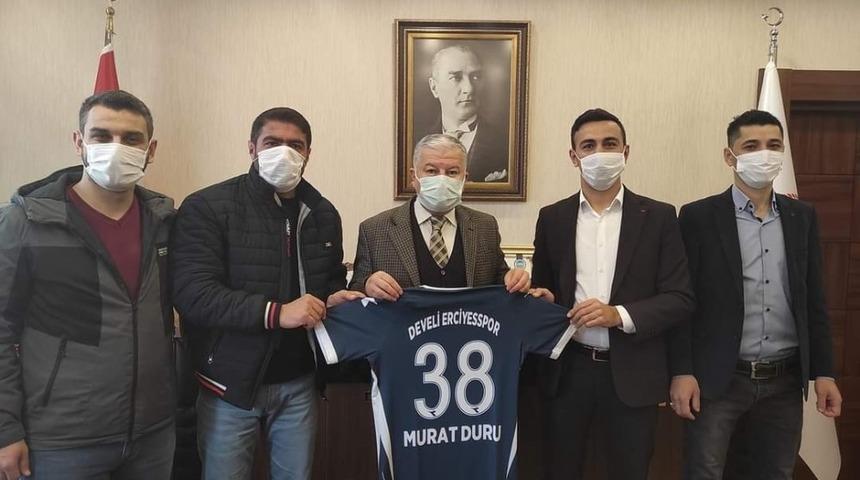 Develi Erciyesspor&rsquo;dan Kaymakam Duru&rsquo;ya ziyaret