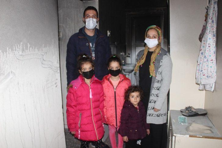 Beş kişilik aile yangında evsiz kaldı G1