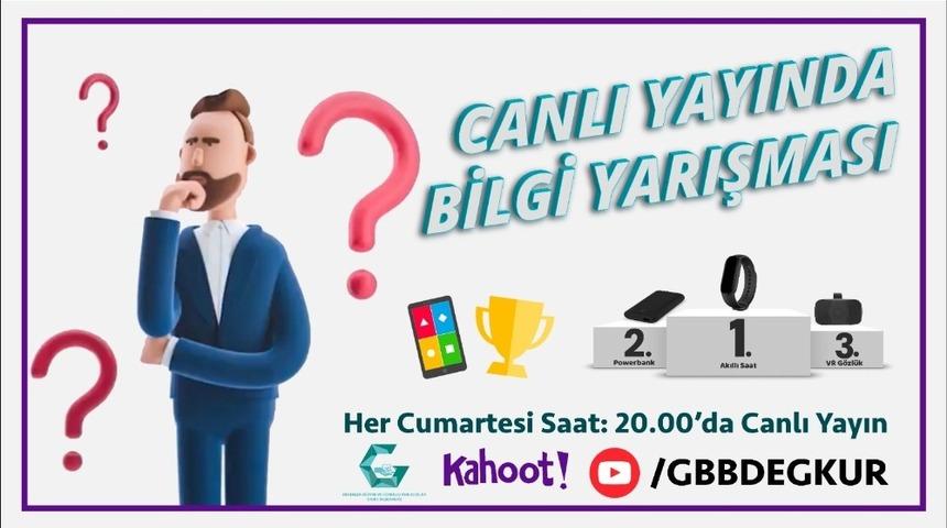 GBB&rsquo;den genel k&uuml;lt&uuml;r temalı &ouml;d&uuml;ll&uuml; online bilgi yarışması