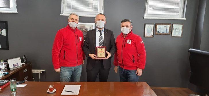 Kızılay’dan hayırseverlere teşekkür plaketi ve madalya G1