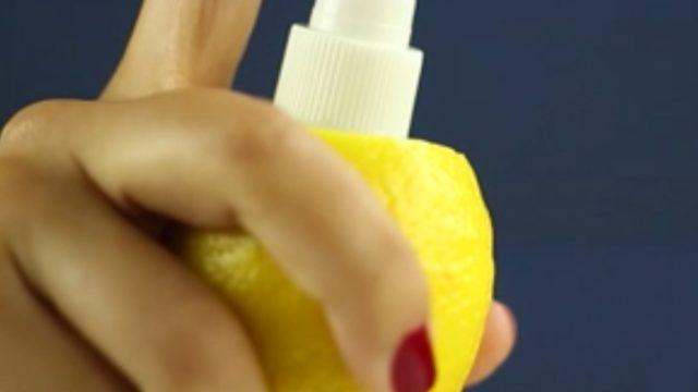 Limondan sprey! İster salatalarda kullanın ister temizlikte