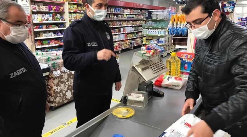 Zabıtadan etiket denetimi