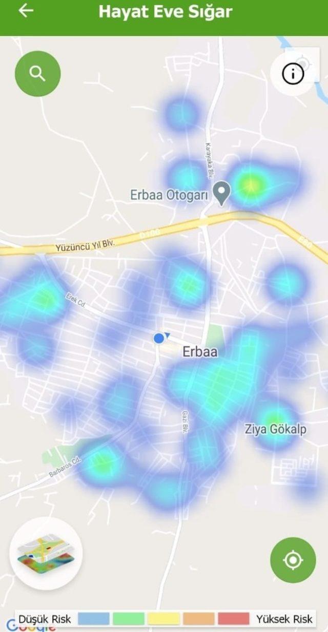 Erbaa’da risk haritası yeşile döndü