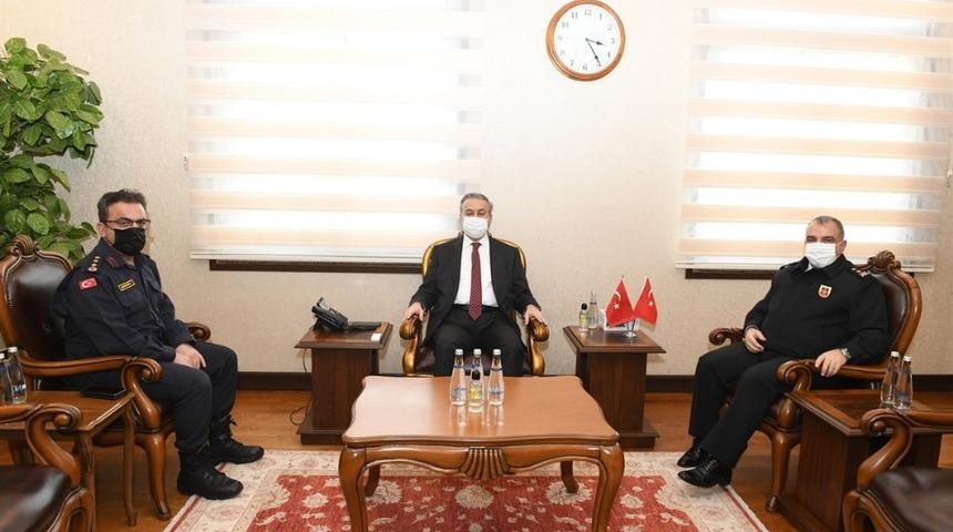 T&uuml;mgeneral Halis Zafer Ko&ccedil;&rsquo;tan Vali Su&rsquo;ya ziyaret