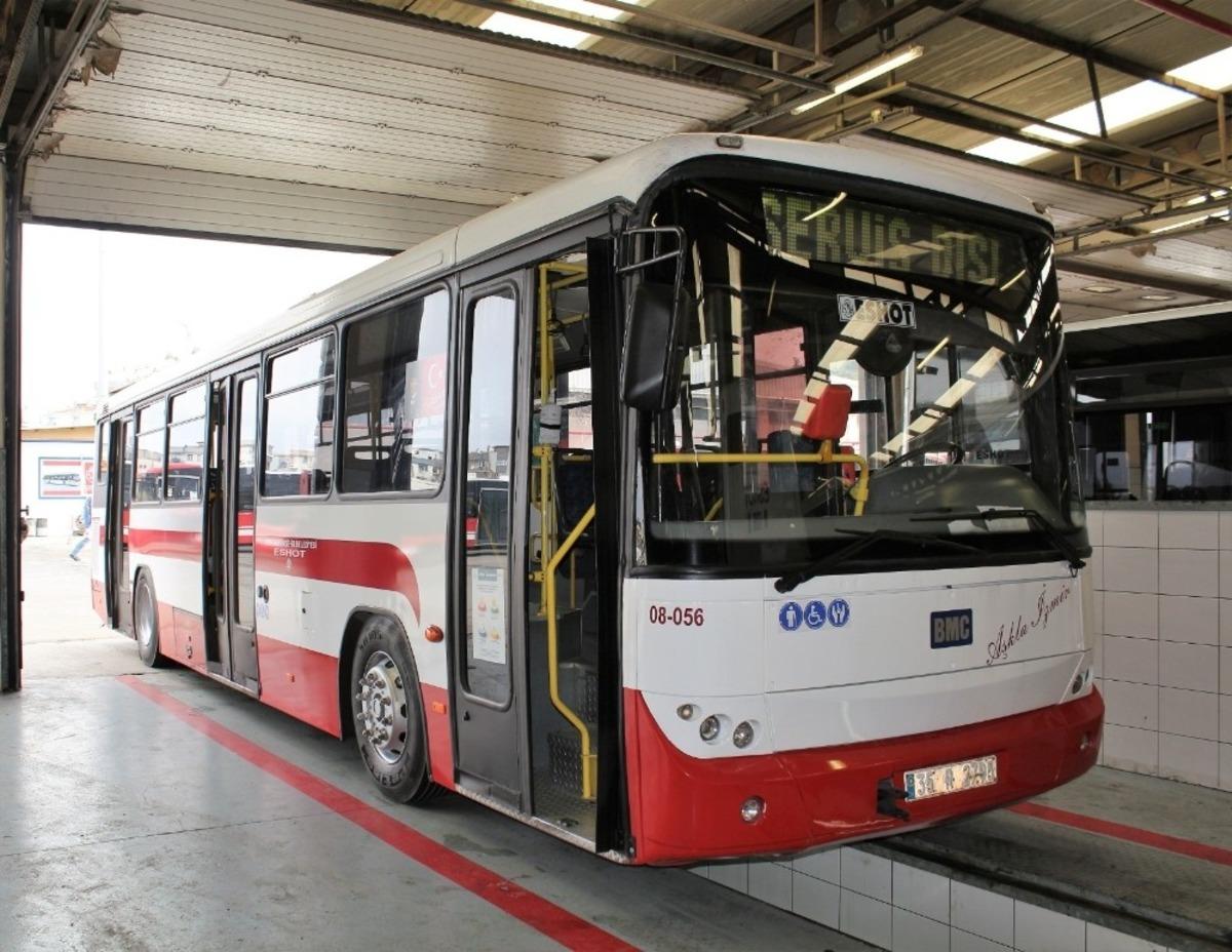 Yıpranan otob&uuml;sler tamir ve bakımla yeniliyor