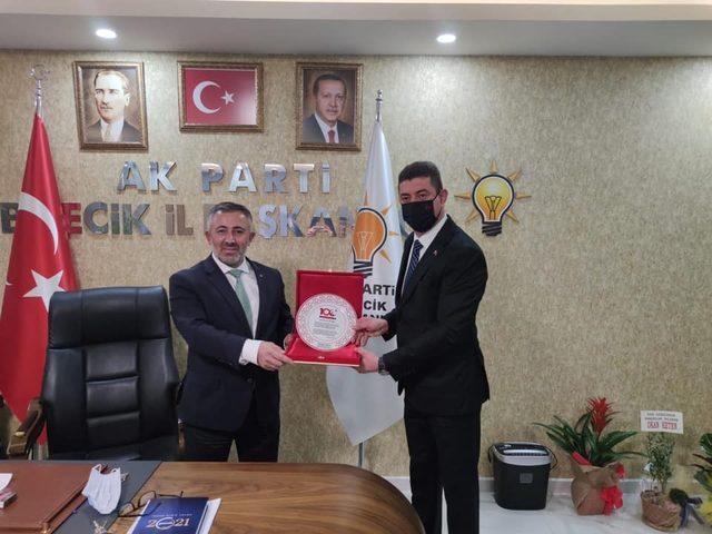 Bayırköy Belediye Başkanı Yaman’dan İl Başkanı Yıldırım’a hayırlı olsun ziyareti