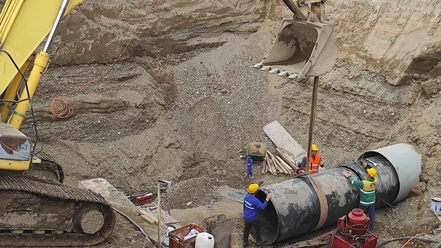 Bismil atık su arıtma tesisinde çalışmalar sürüyor