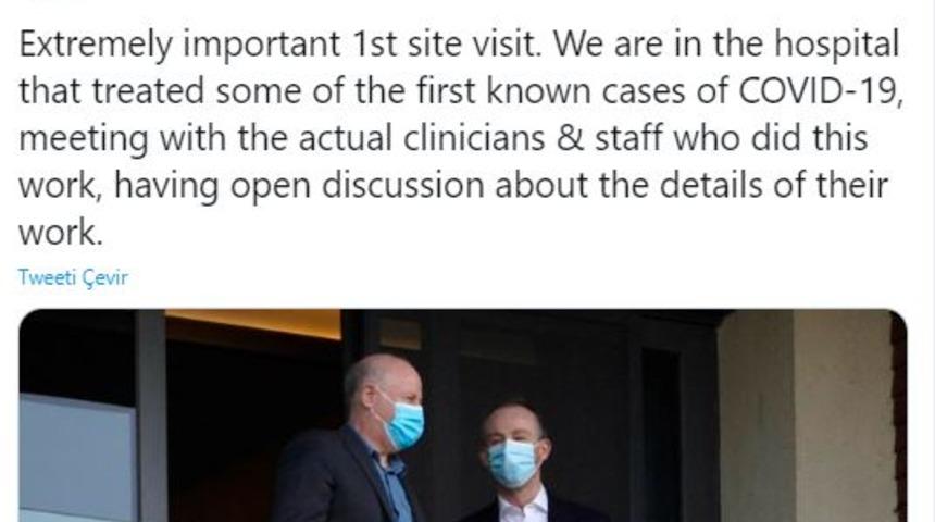 DSÖ heyetinden, Vuhan’daki ilk pandemi hastanesine ziyaret