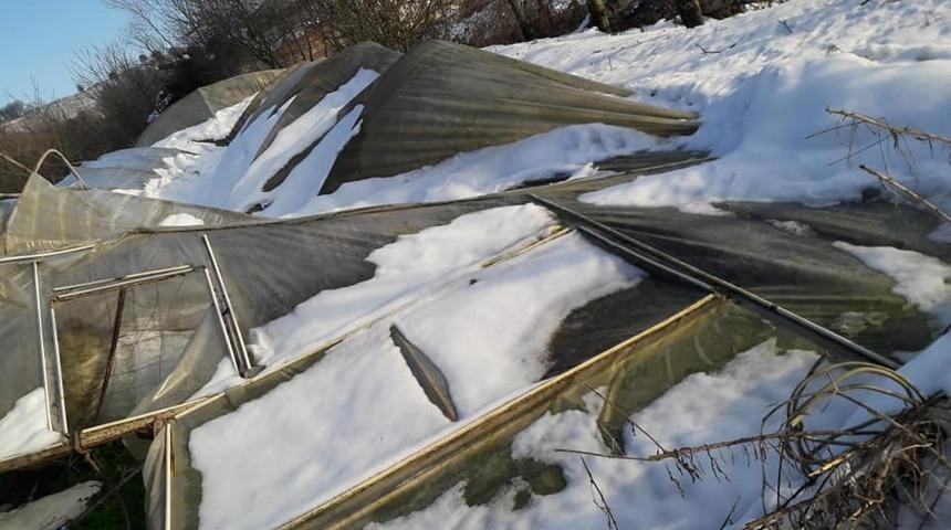 Serası zarar g&ouml;ren &ccedil;ift&ccedil;ilere destek