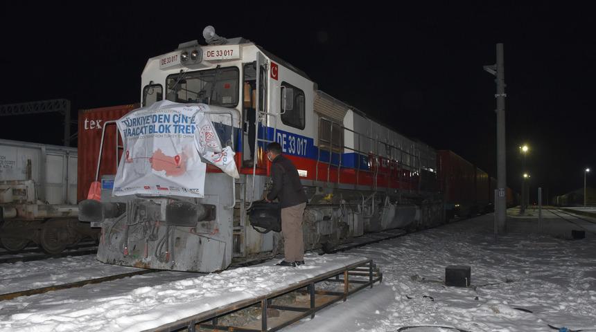 Çin'e yapılan bor ihracatında ilk tren Sivas'a ulaştı