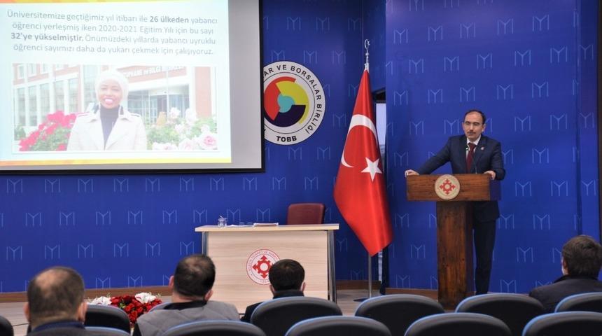 Rekt&ouml;r Beydemir, Bilecik TSO Meclis toplantısına katıldı