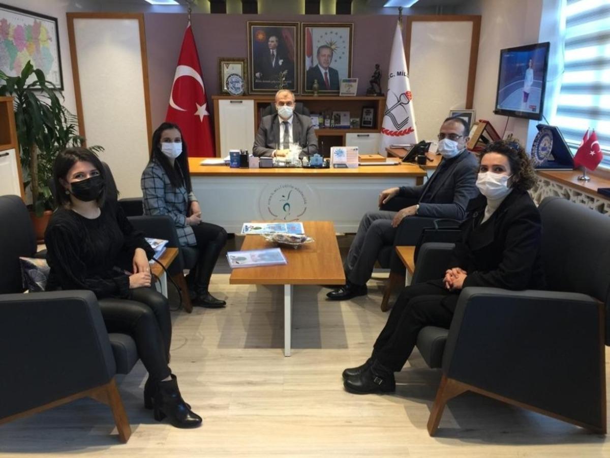 Proje ekibi, İl M&uuml;d&uuml;r&uuml; Okumuş&rsquo;u ziyaret edip bilgilendirdi