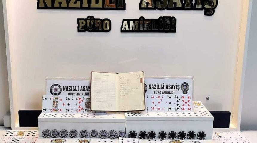 Nazilli&rsquo;de 36 kişi bir evde kumar oynarken yakalandı